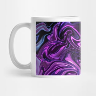Purple fluid Abstract Mug